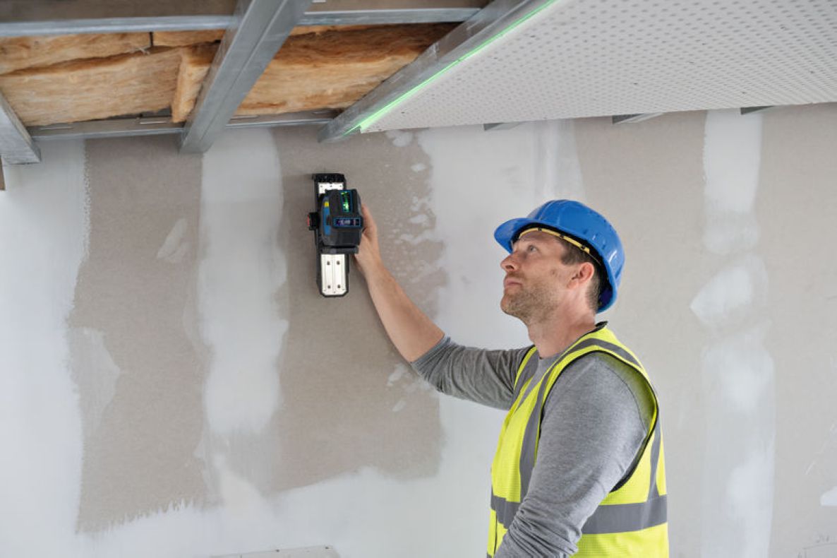 Bosch Blue 0601066S00 GCL 12V-50-22 CG Vonal- és pontlézer készlet akkumulátorok és töltő nélkül, dobozban