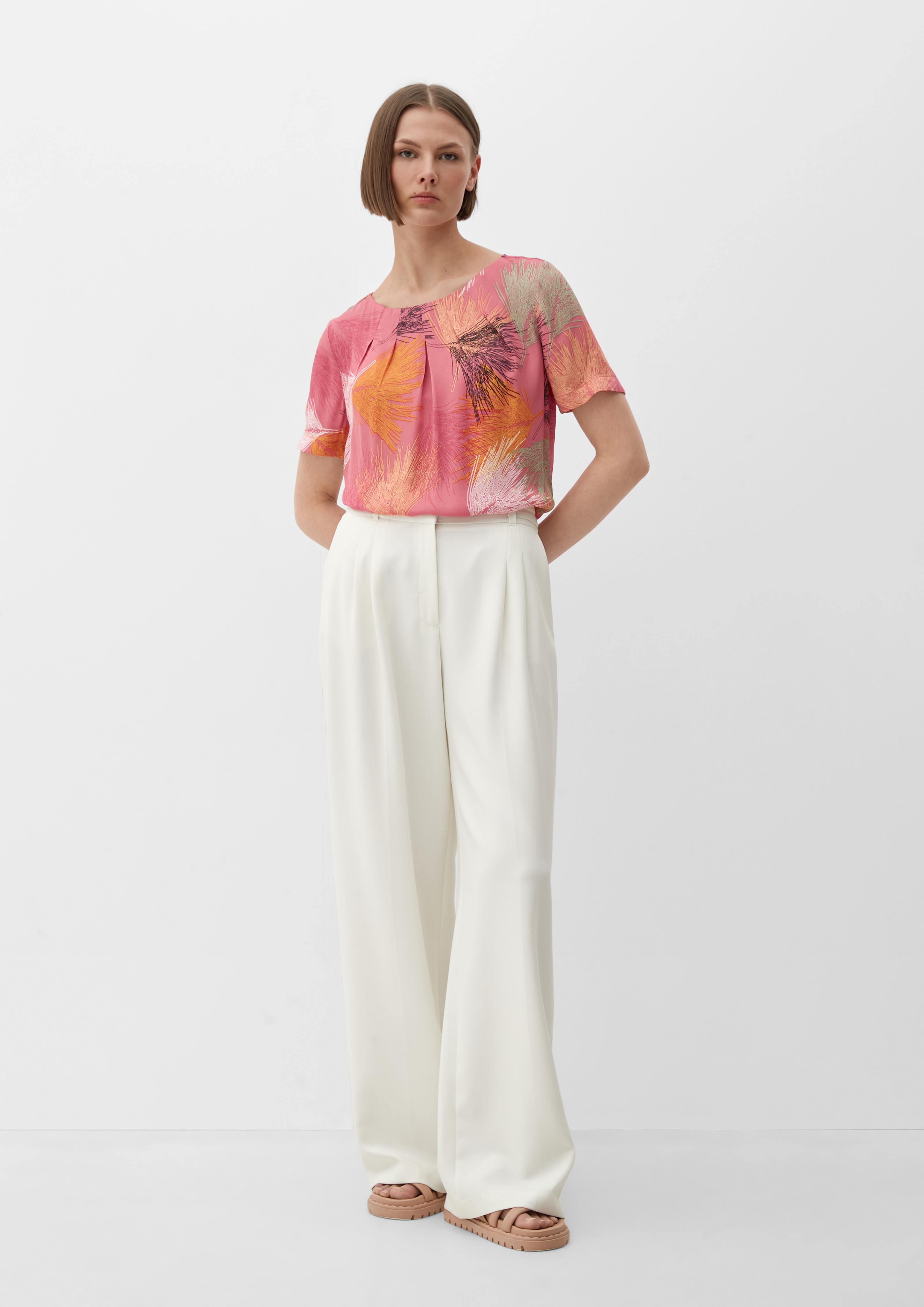 Crêpe-Bluse mit Allover-Print  2130336-20A0