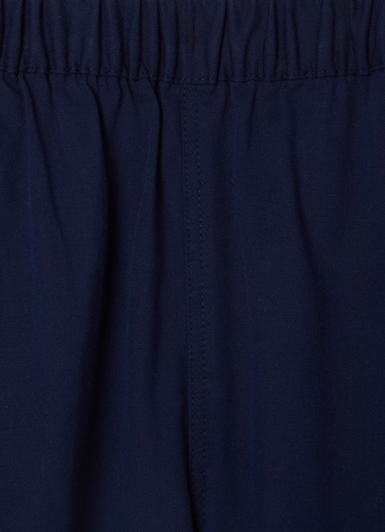 Pantaloni cargo Lacoste slim fit cu logo brodat