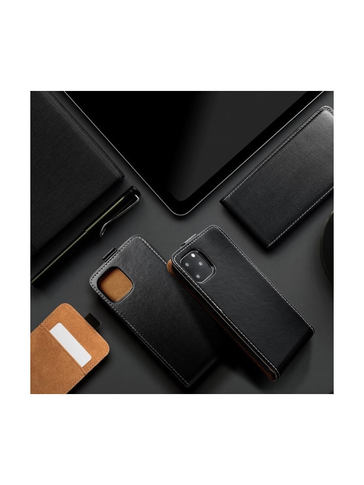 COFI 1453 Flip Case kompatibel mit Xiaomi Redmi 14C vertikal aufklappbar in Schwarz günstig kaufen S