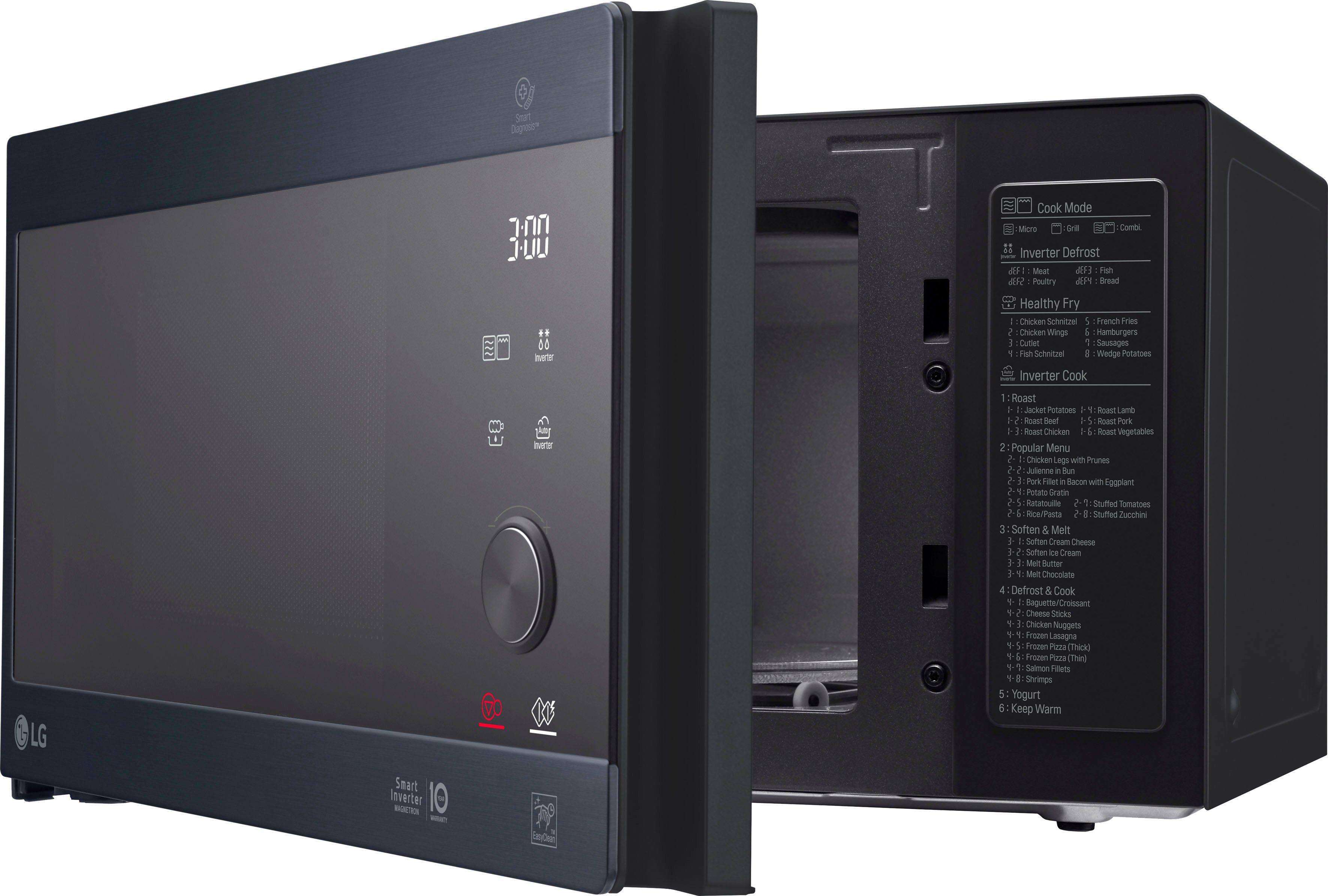 LG Mikrowelle MH 6565 CPB, Grill, Mikrowelle, 25 l