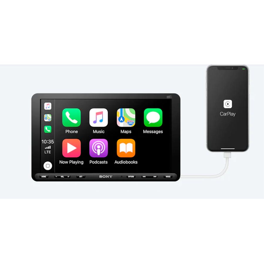 Sony XAV-AX8050D 1 DIN Mediacenter mit DAB+ Tuner, CarPlay/ AndroidAuto, USB und Bluetooth - ATU
