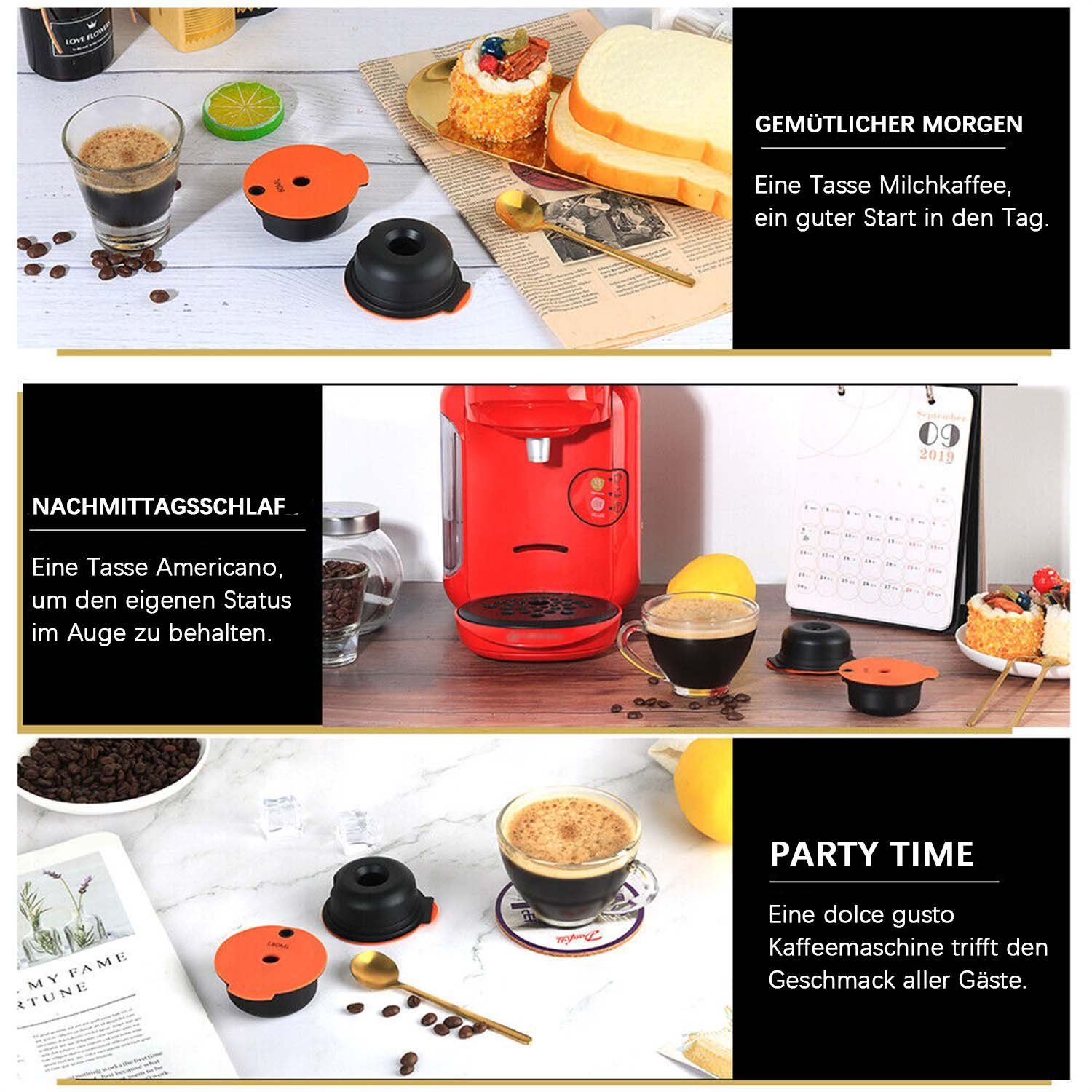 flowgoer Perkolator 60/180 nachfüllbarer Kaffeekapsel-Pod-Filter, Für Tassimo Bosch Vivy MyWay