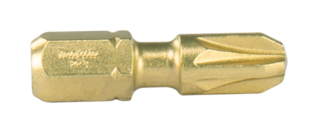 Makita Accessories B-28466 XTT Biți de șurubelniță cu impact, formă C, Pozidriv 3, 25 mm, 2 bucăți