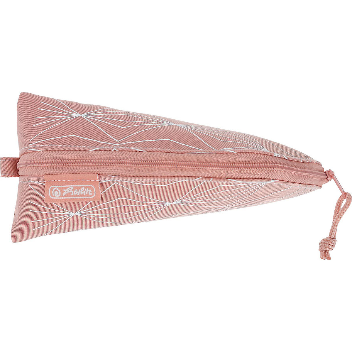 Schlampermäppchen Cocoon Geometric rosé, unbefüllt