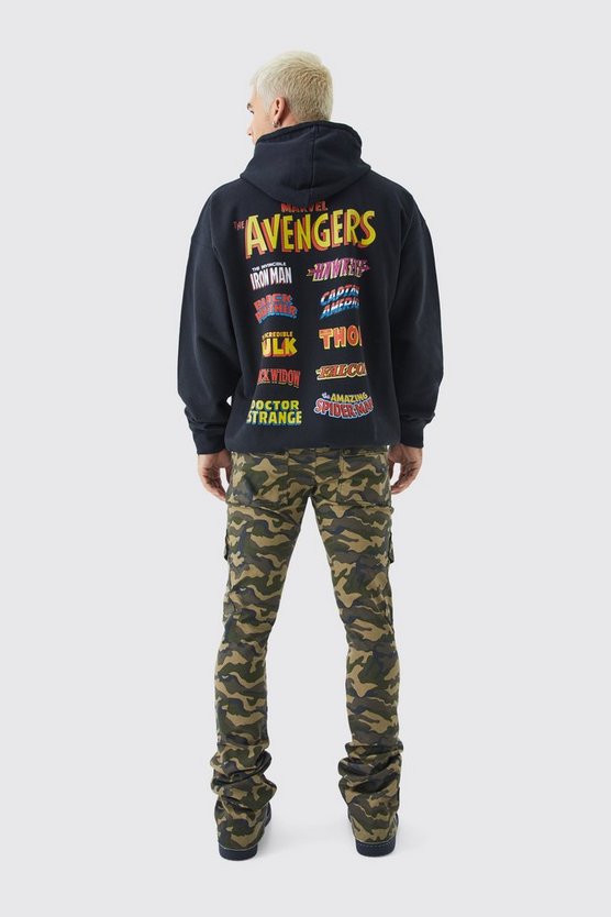 Oversize Hoodie mit lizenziertem Marvel Avengers Print