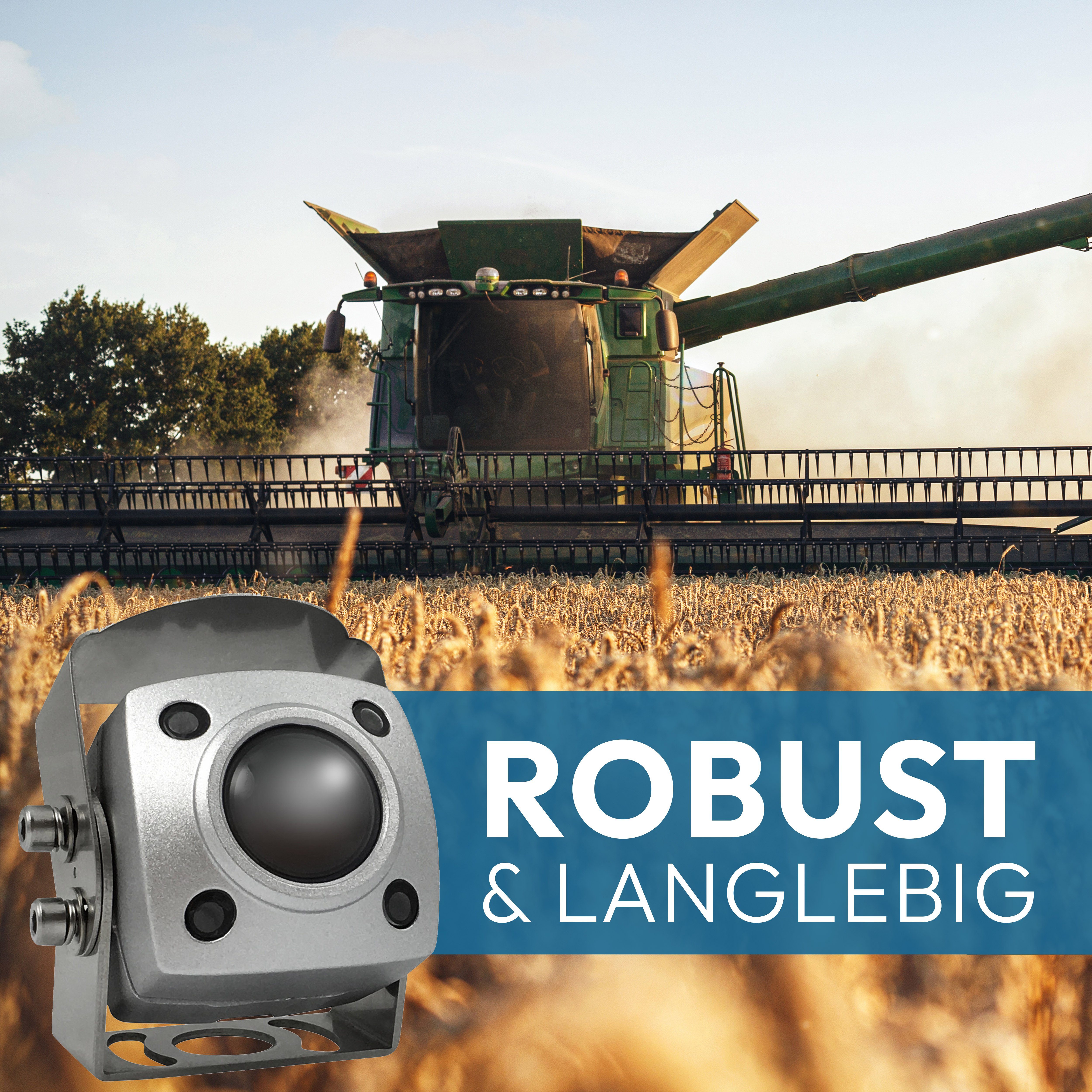 VSG24 IP69K EXPERT Robuste Schwerlast Rückfahrkamera mit FULL HD Auflösung Rückfahrkamera (Nachtsicht, 12V, HD-1080P, 155° Blickwinkel, Wohnmobil, LKW)