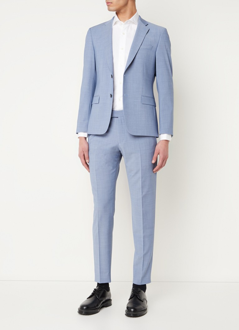 Pantaloni Strelson Flex Cross Madden Extra Slim Fit din amestec de lână