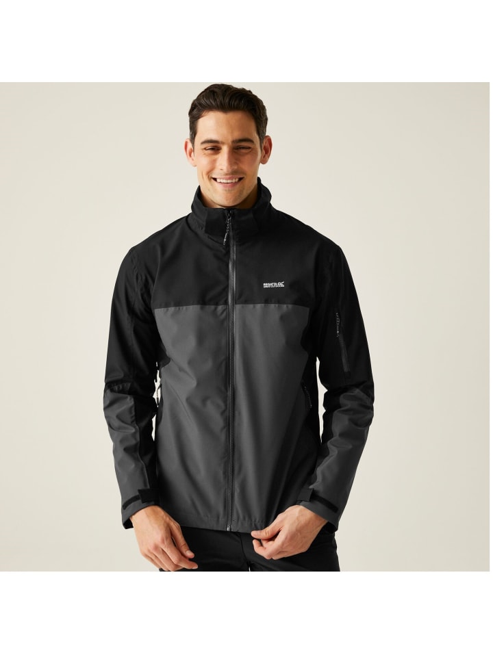 Regatta Bosfield III Regenjacke / Outdoorjacke  in Schwarz günstig kaufen