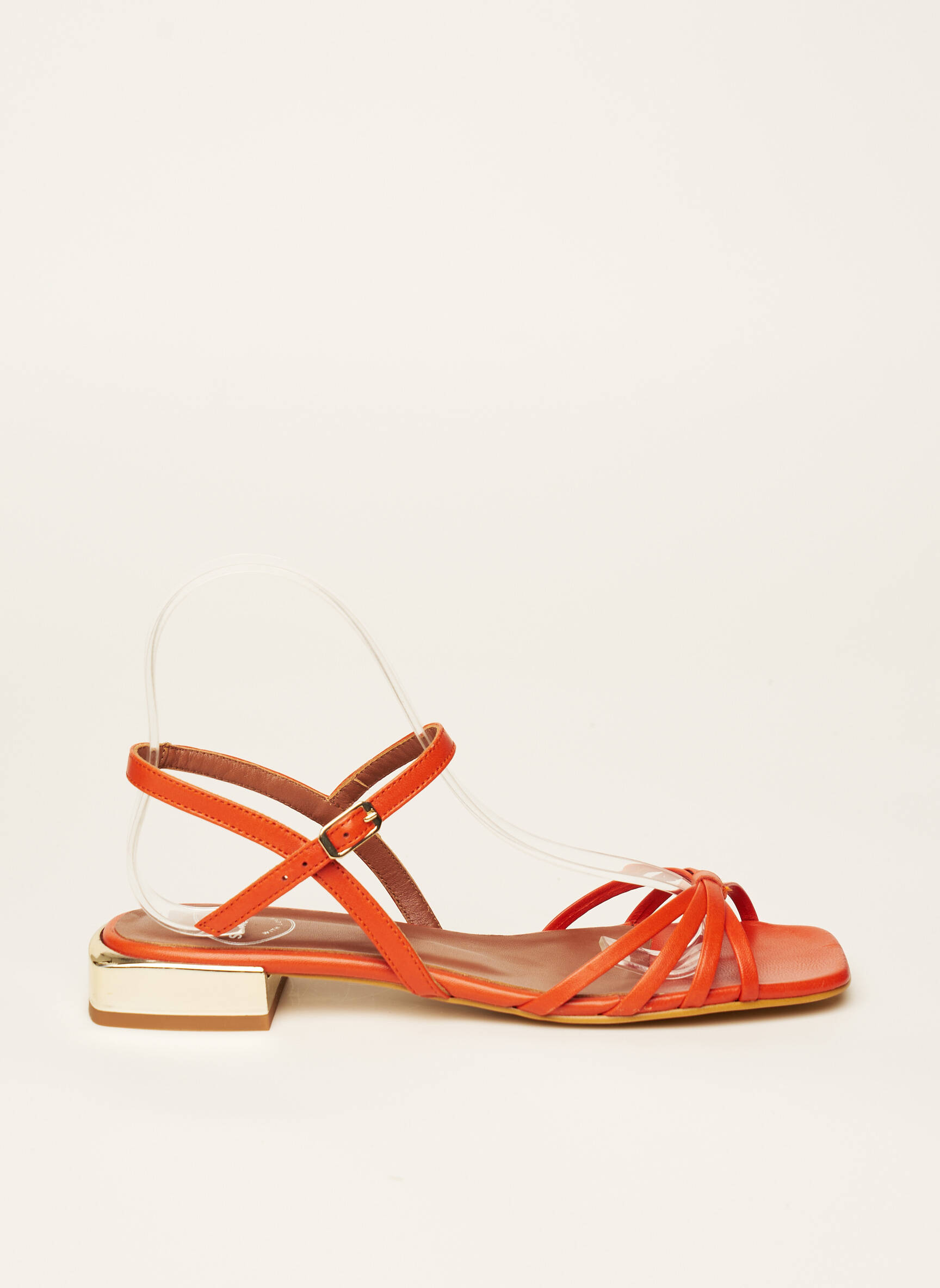Sarenza Sandales Nu Pieds Femme couleur orange
