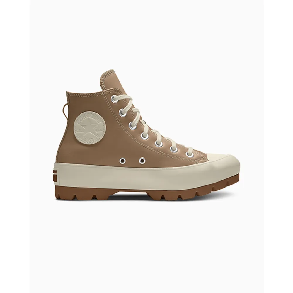 Converse Custom Chuck Taylor All Star Lugged Platform Leather By You A06687CSP24_CHAMPAGNETAN_SC / braun