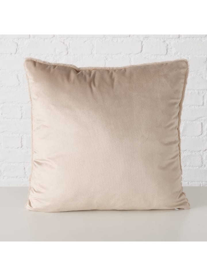 Boltze Plüschkissen in beige günstig kaufen onesize