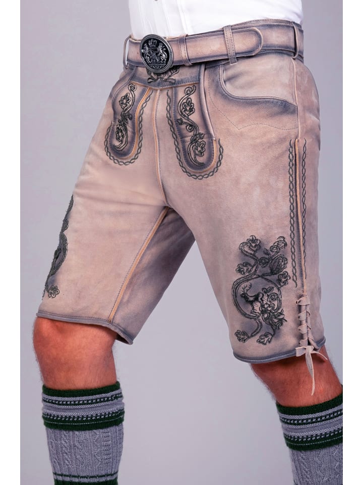 Edelnice Kurze Wildbock Lederhose Felix in natur günstig kaufen