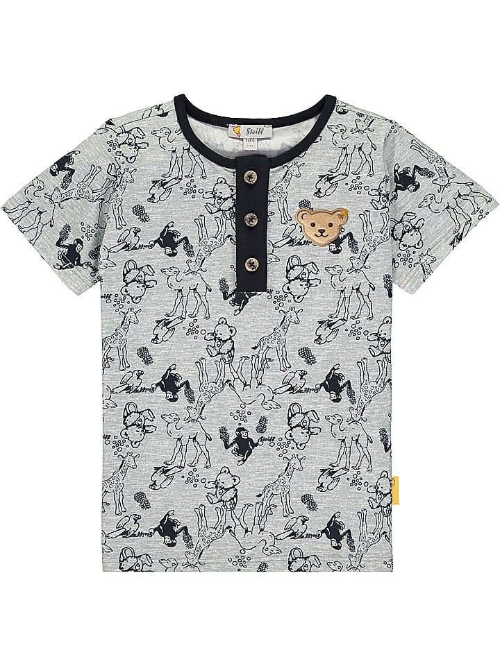 Steiff Shirt in Grau/ Dunkelblau günstig kaufen 122