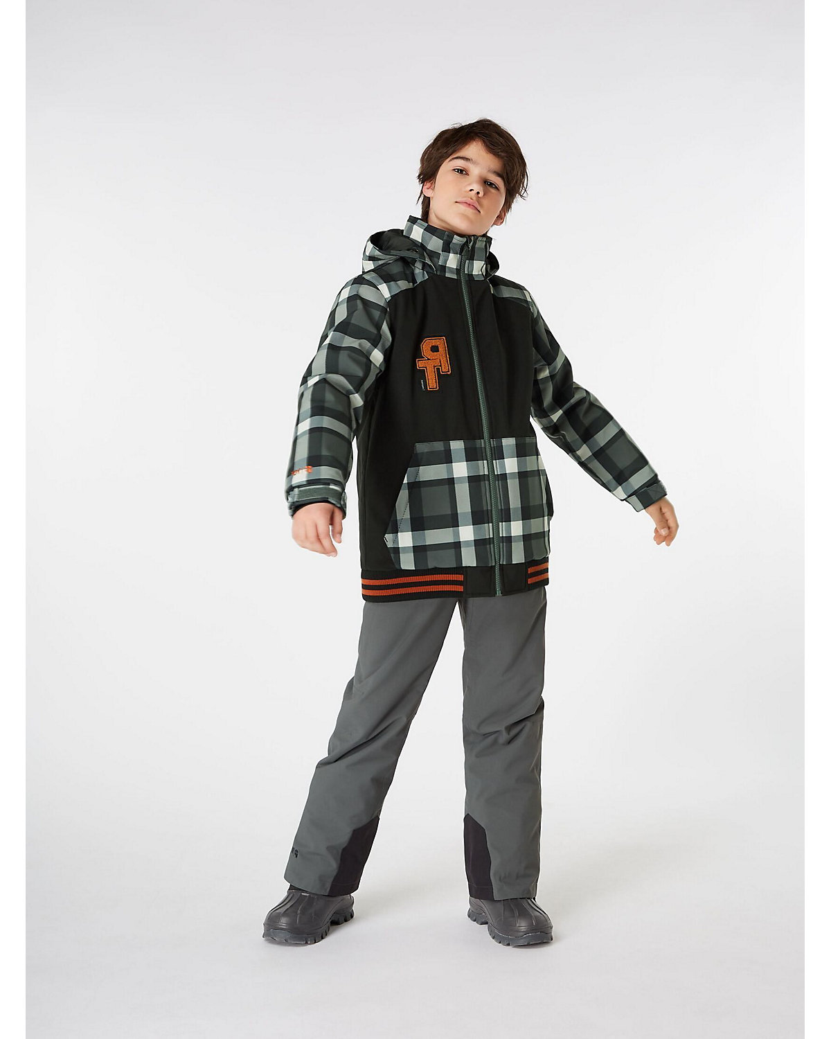 PRTFLORIAN JR  - 10K Wasserdicht und atmungsaktiv PFC-Frei   Winterjacke Skijacken für Jungen