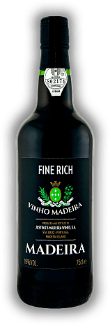 Justino's Fine Rich Justino's Fine Rich Leicht süsslicher Madeira. 0,75	 Liter - Vol 19%