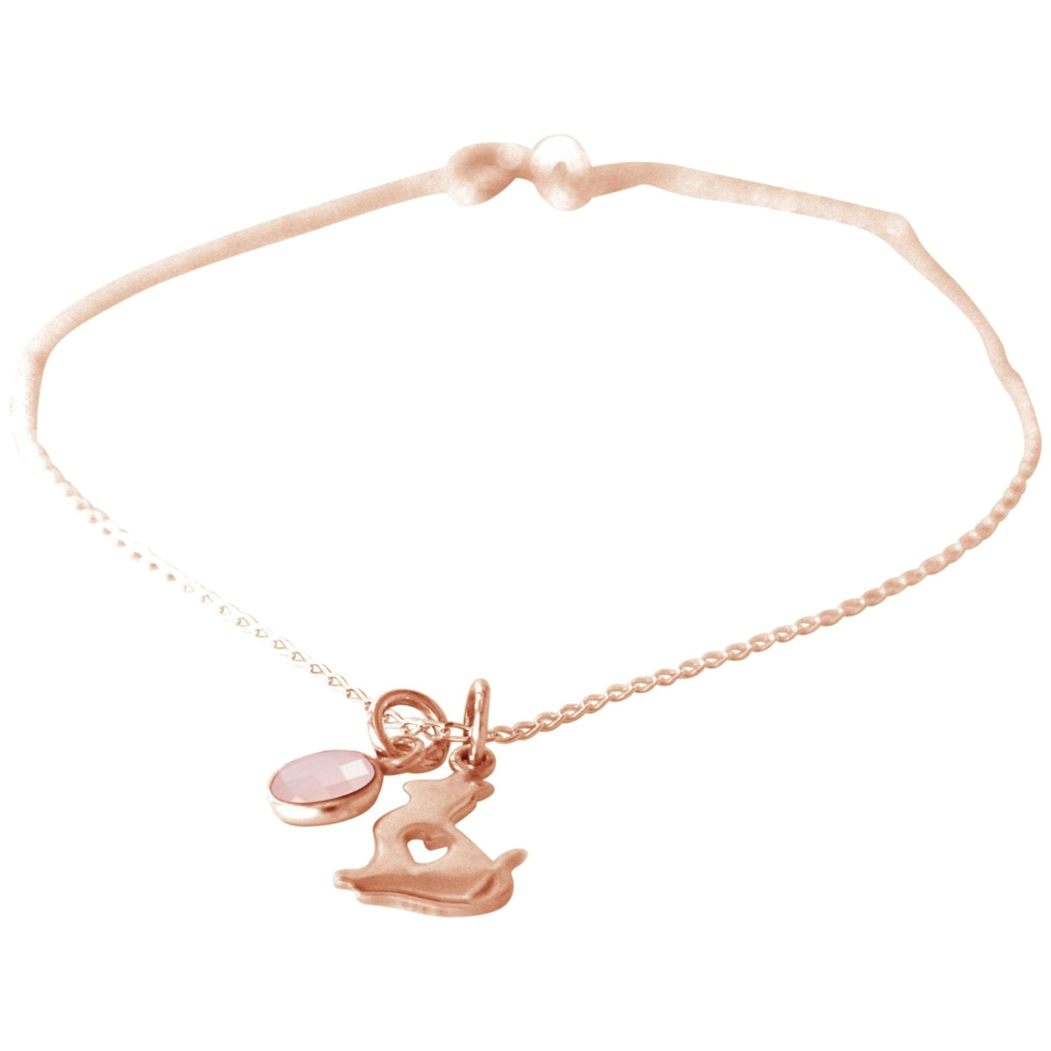 Armband 'KATZE - KÄTZCHEN Rosenquarz'