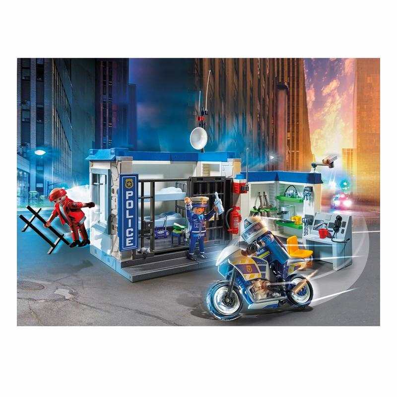 70568 Police Poste de police et cambrioleur Playmobil City Action