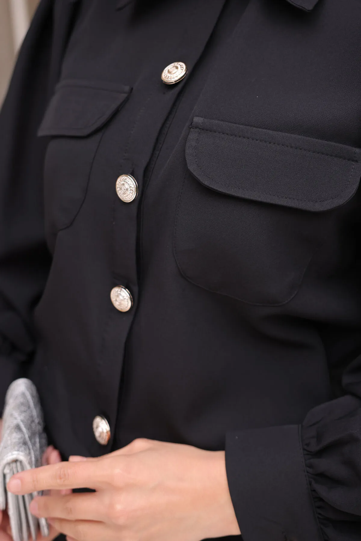benguen  Hijab-Anzug mit Rock für Damen 2091 Schwarz