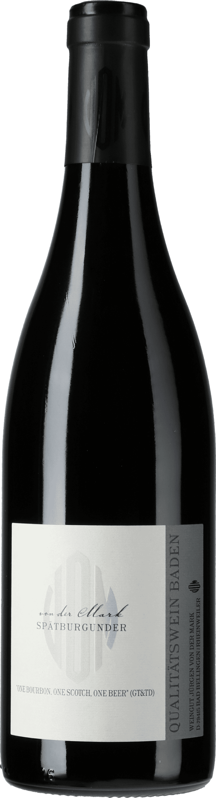 Weingut von der Mark: Pinot Noir Liedwein One Bourbon, One Scotch, One Beer 2016