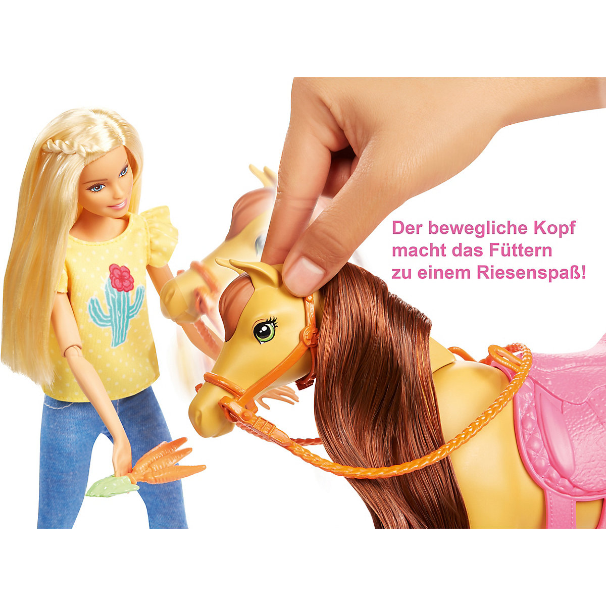 Barbie Reitspaß mit Barbie (blond), Chelsea, Pferd und Pony, Pferde Spielzeug