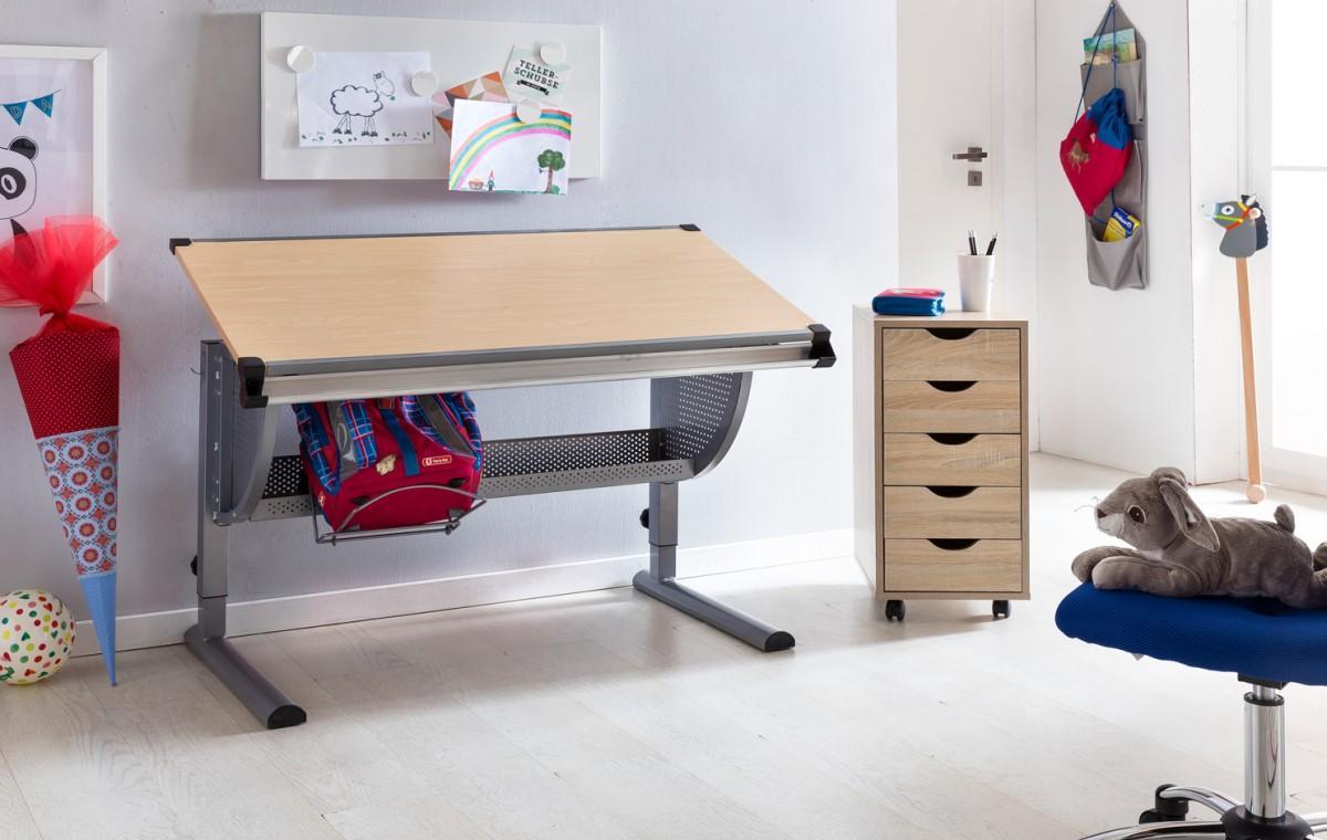 Wohnling Kinderschreibtisch MAXI, Buche