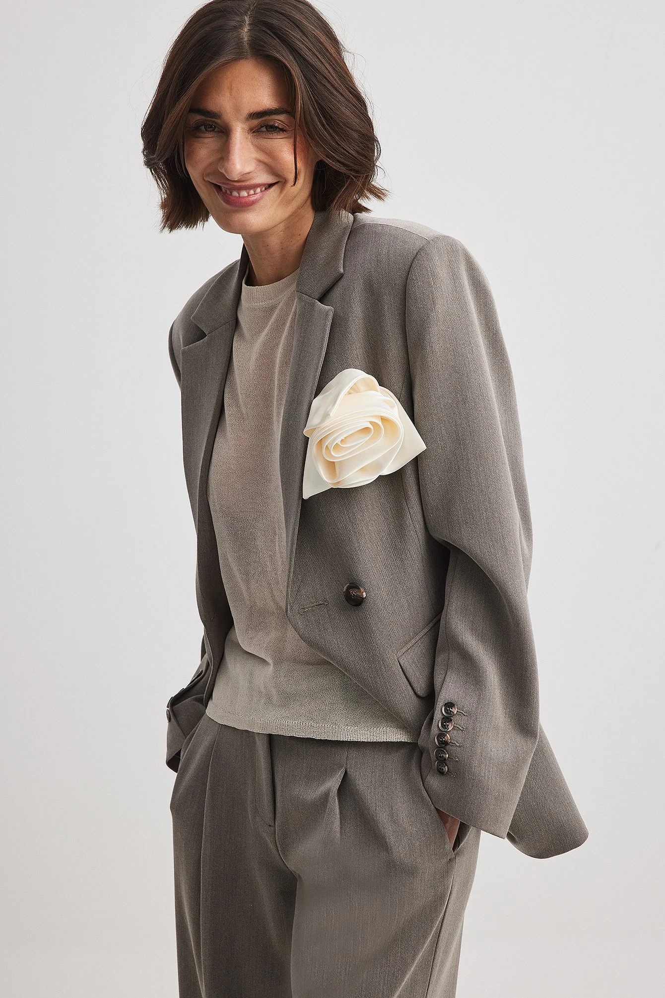 Fitted Overlap Blazer