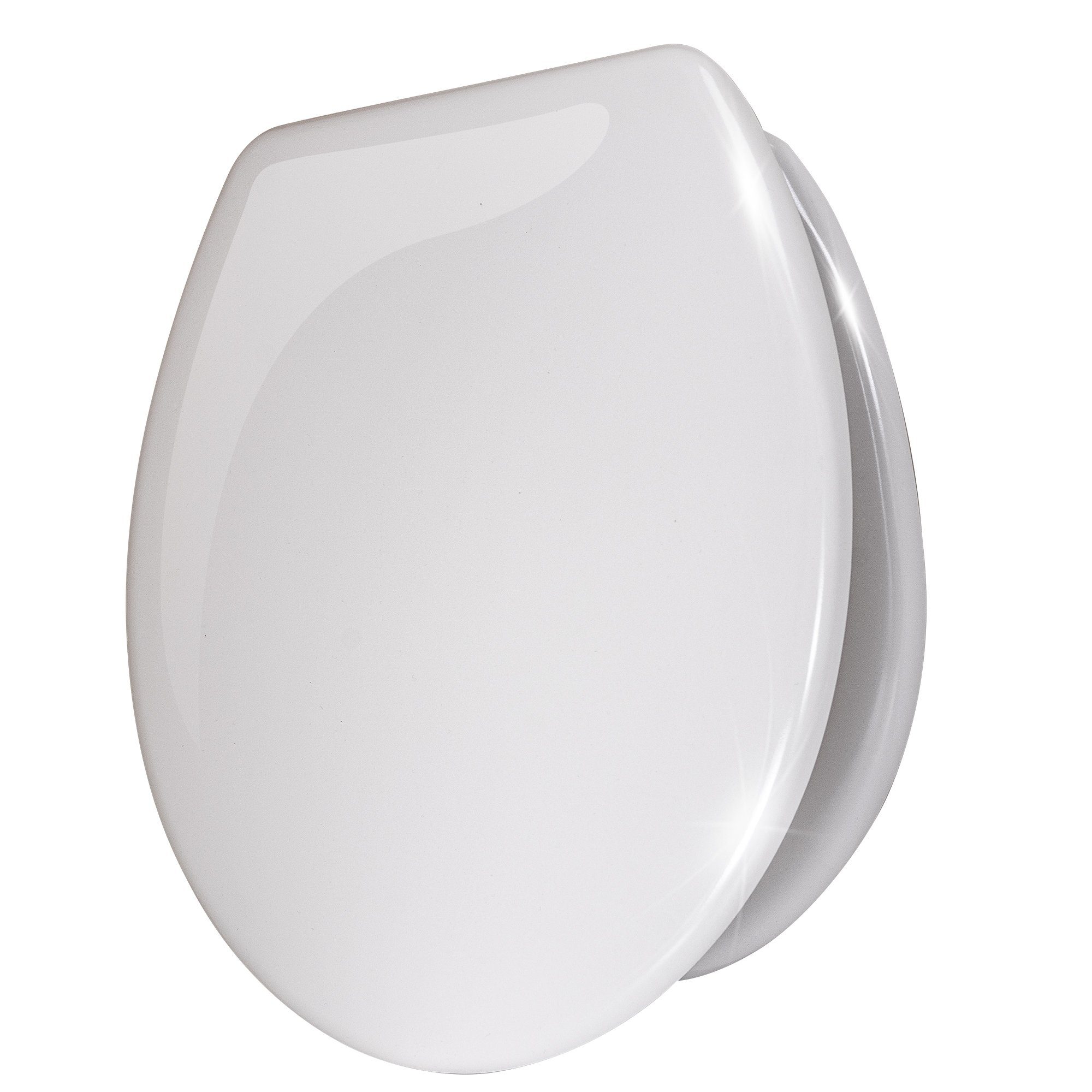 TRISENS WC-Sitz Nereus (einzeln), WC Sitz Toilettensitz mit Absenkautomatik Duroplast Klodeckel Klositz