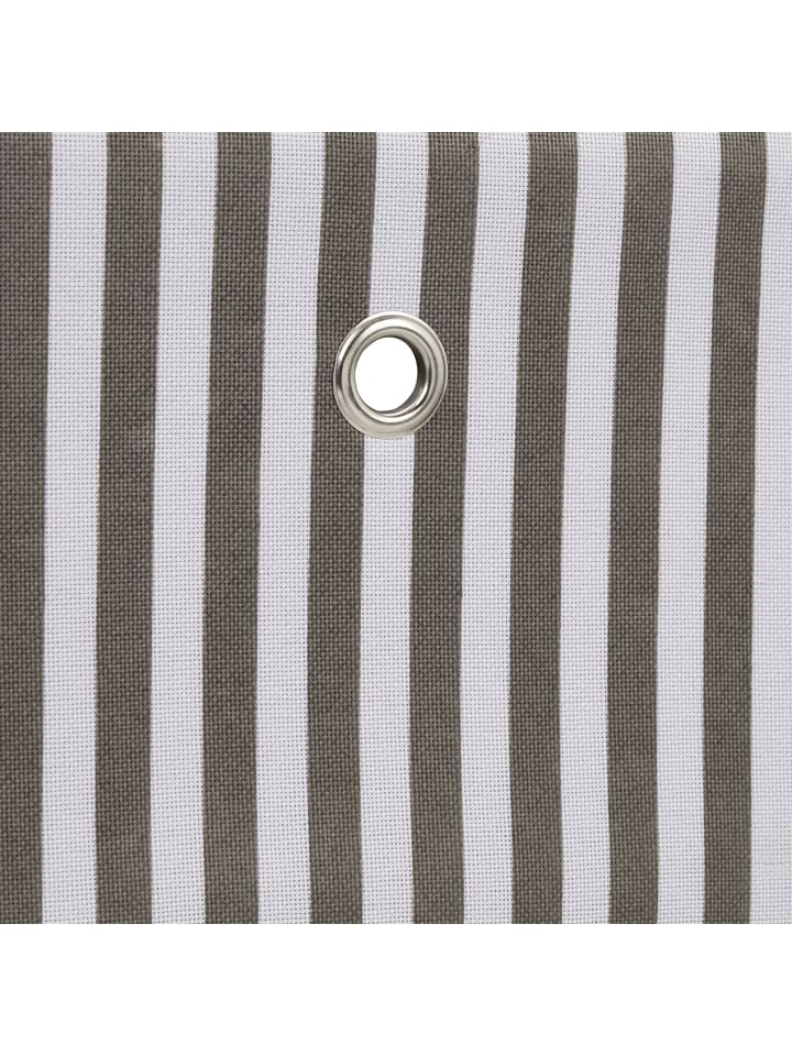 relaxdays 2 x Aufbewahrungsbox in Grau/ Weiß - (B)20 x (H)16 x (T)25 cm günstig kaufen onesize