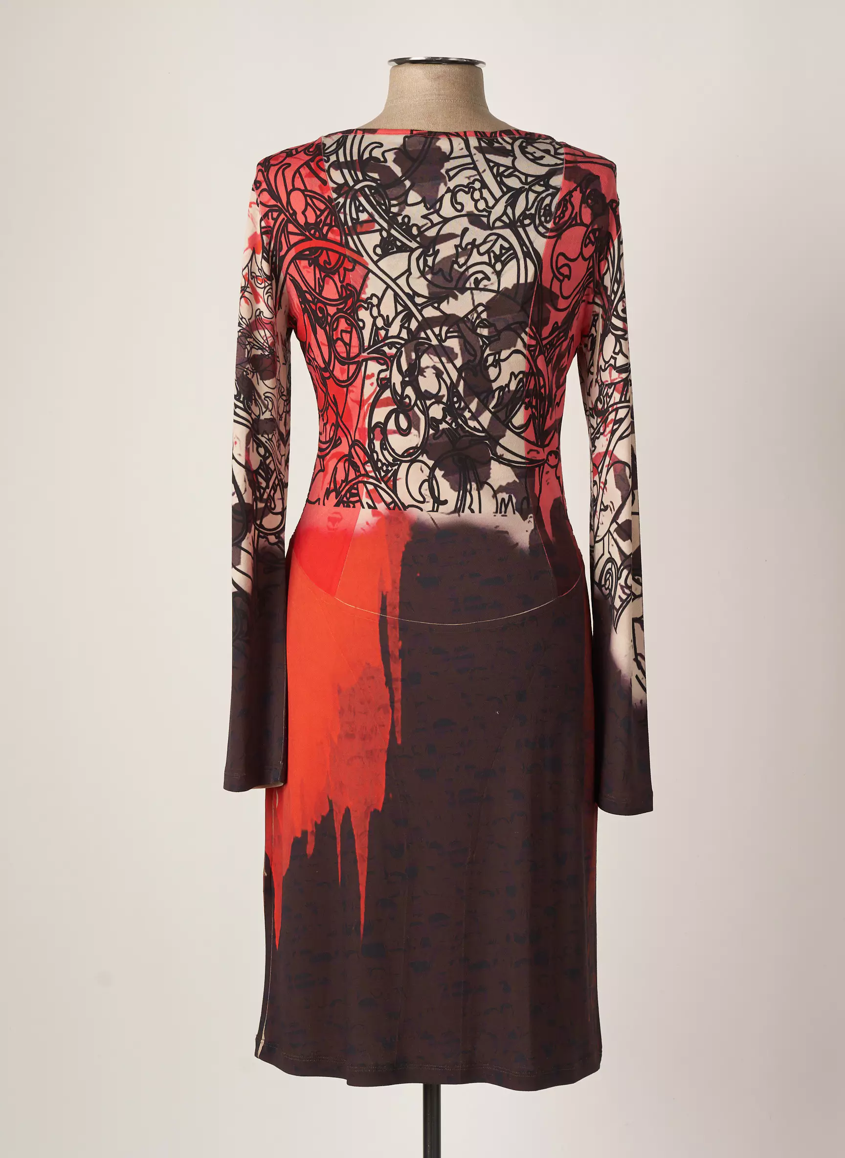 Eroke Robes Mi Longues Femme couleur marron
