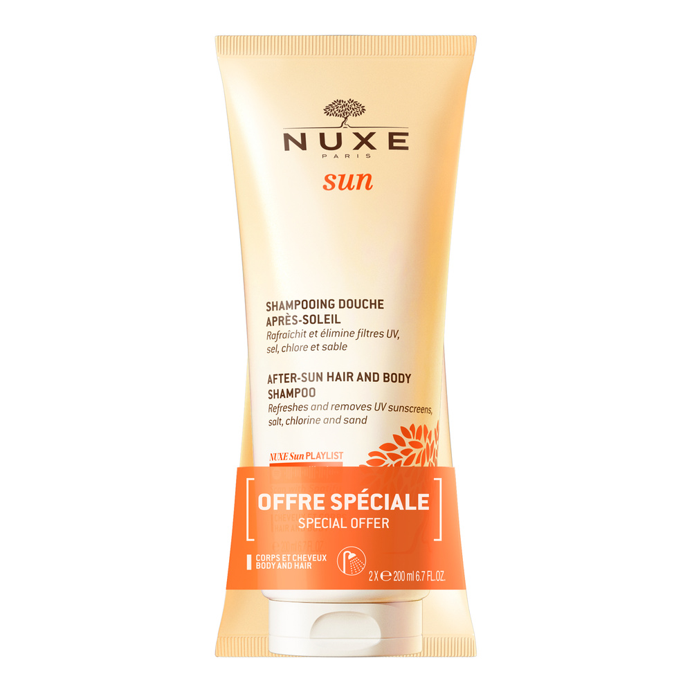Nuxe Shampooing douche après soleil 2x200ml Shampooing douche