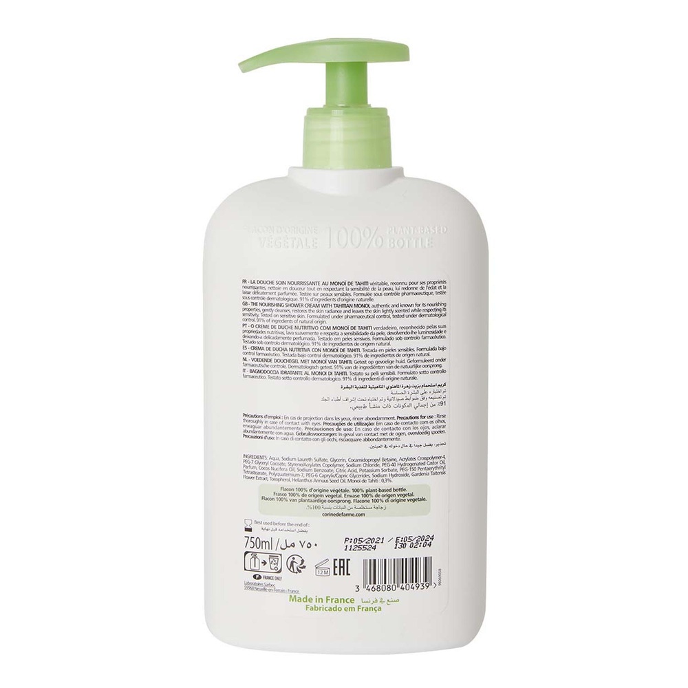 corine de farme Douche soin nourrissante au Monoï de Tahiti Gel Douche