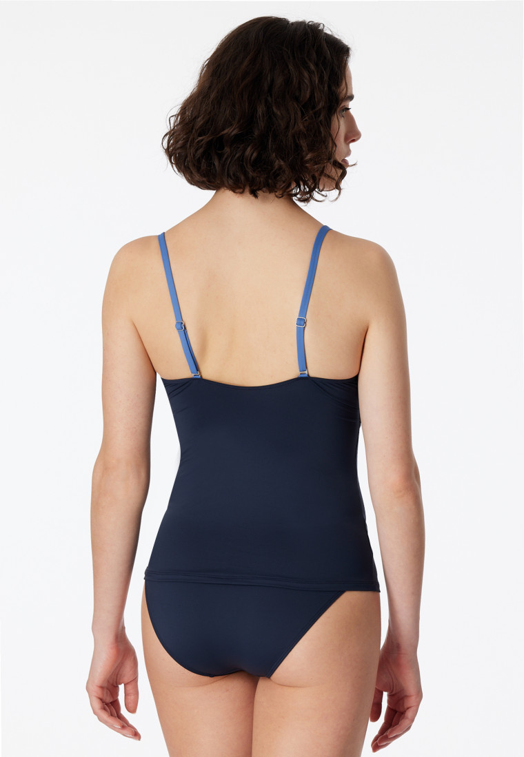 Tankini-Set variable Träger nachtblau - Aqua Ocean Swim
