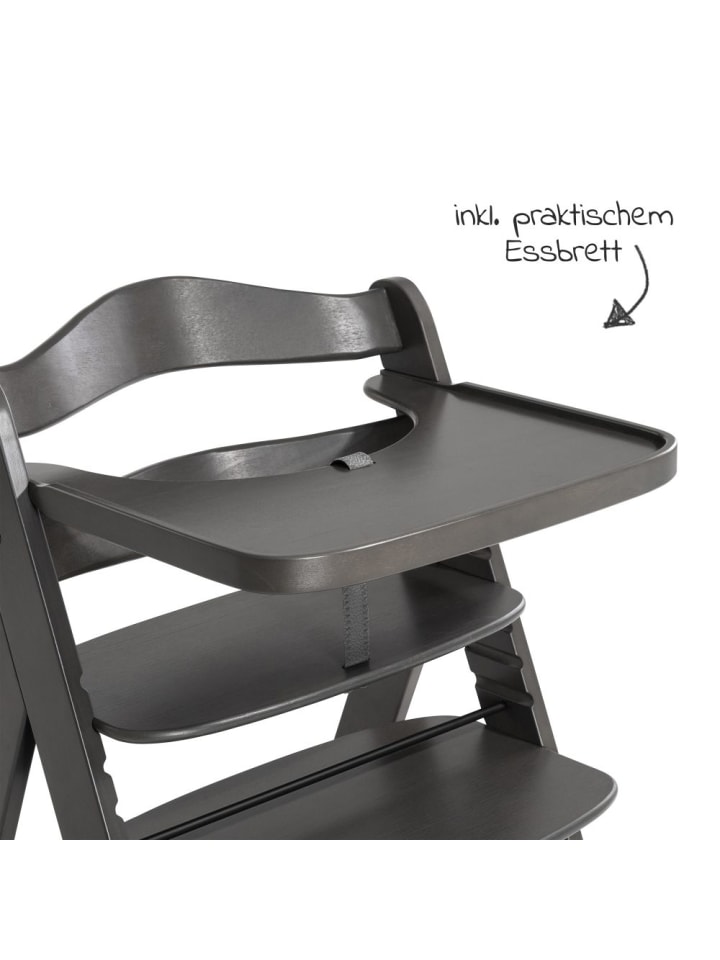 Hauck Hochstuhl Alpha Charcoal Selectline - im Sparset inkl. in gelb,schwarz günstig kaufen onesize