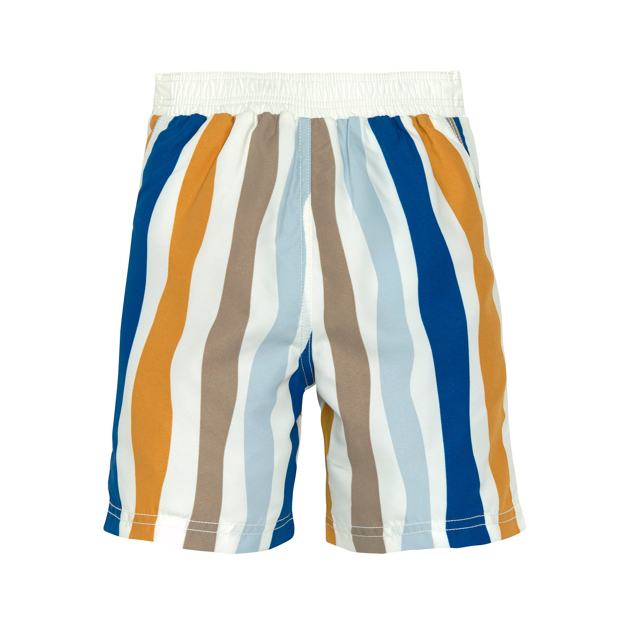 UV Badehose Kinder - Wellen, Blau Weiß