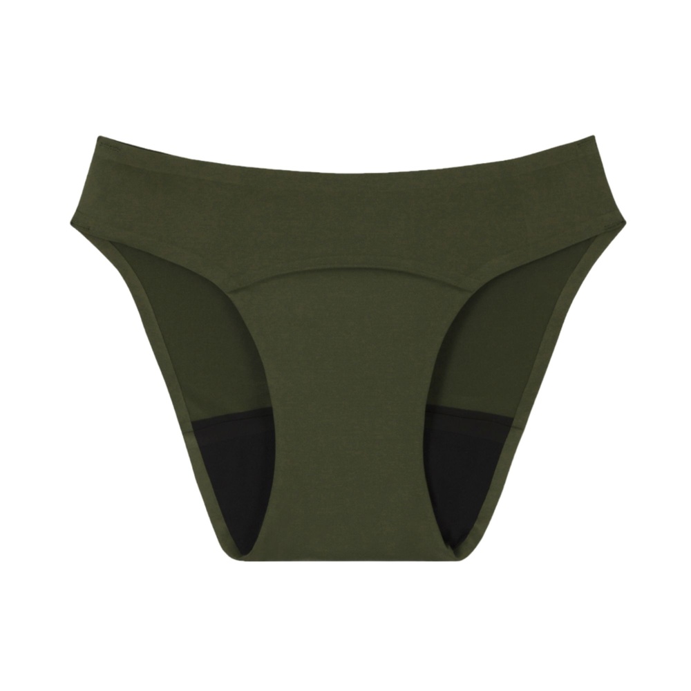 smoon lingerie Culotte menstruelle sans couture Flux abondant - KAKI