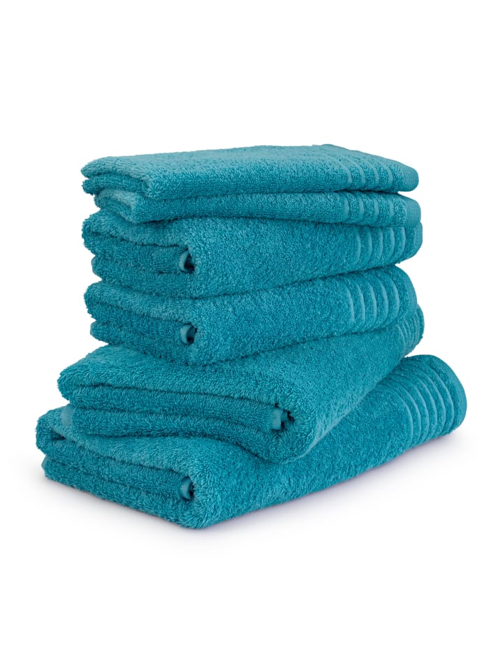 Möve Handtuchset New Classic 6-TLG in lagoon günstig kaufen onesize