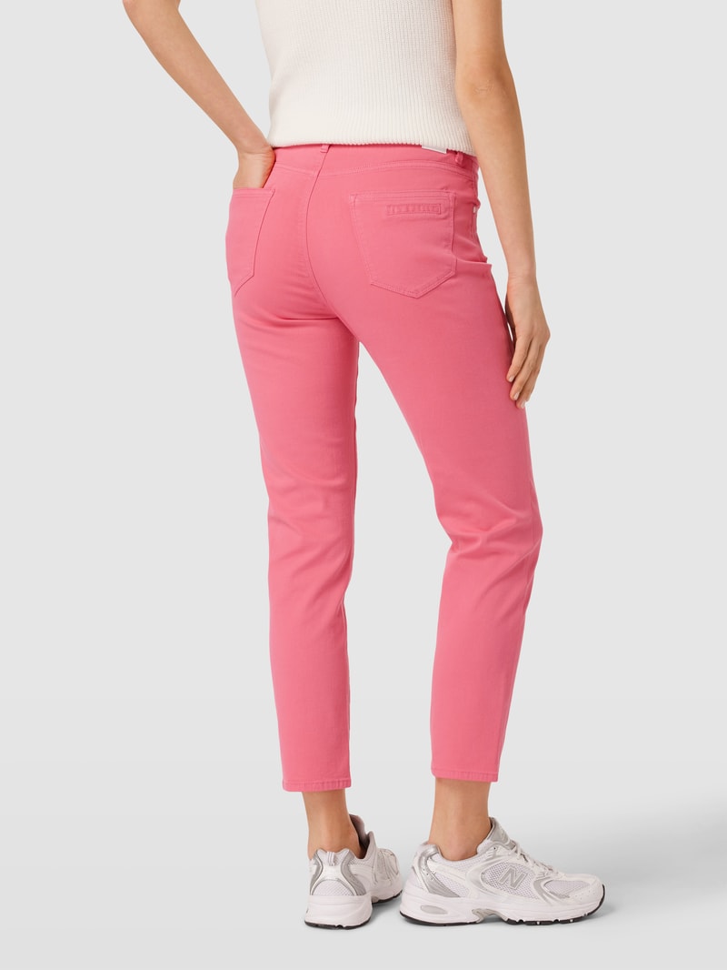 Jeans mit Label-Patch Modell 'Mary' in pink