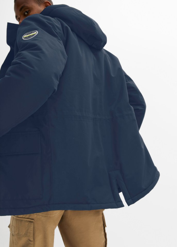 Hybrid-Thermo-Parka mit Teddyfutter