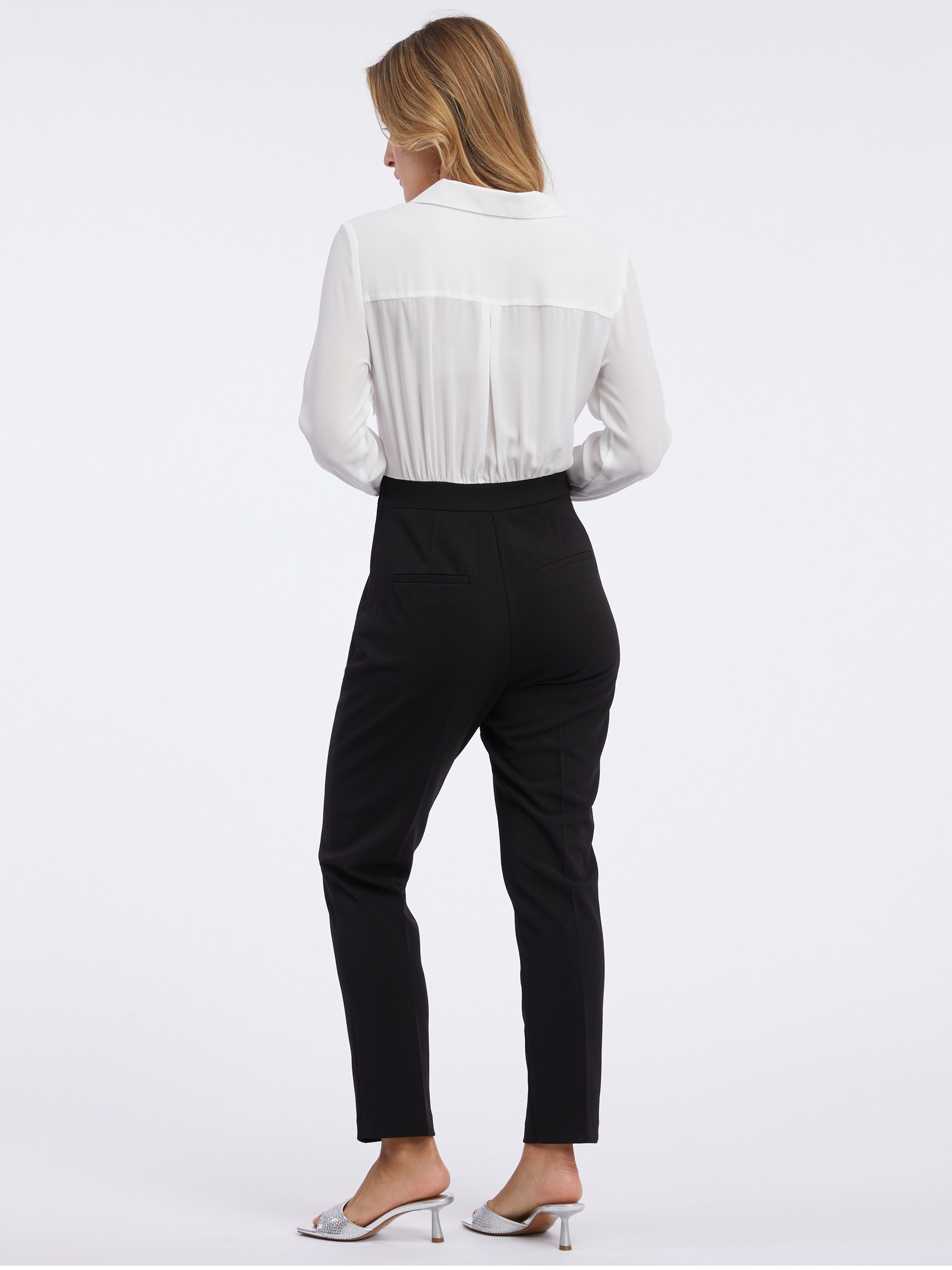 Schwarz-weißer Damen-Jumpsuit ORSAY