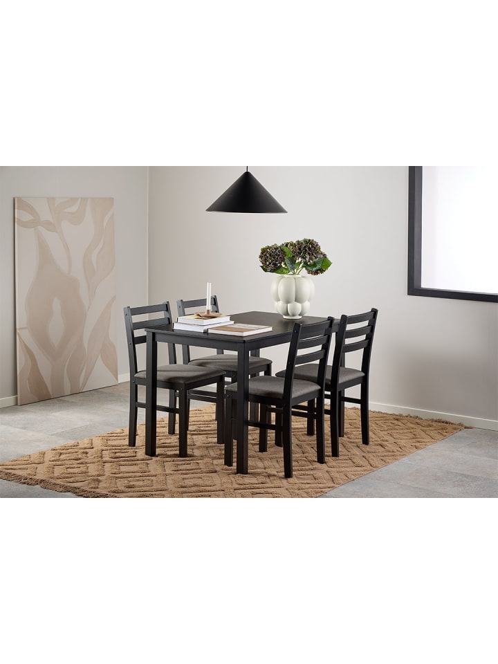 ebuy24 Essgruppe Alicante Schwarz 110 x 70 cm günstig kaufen onesize