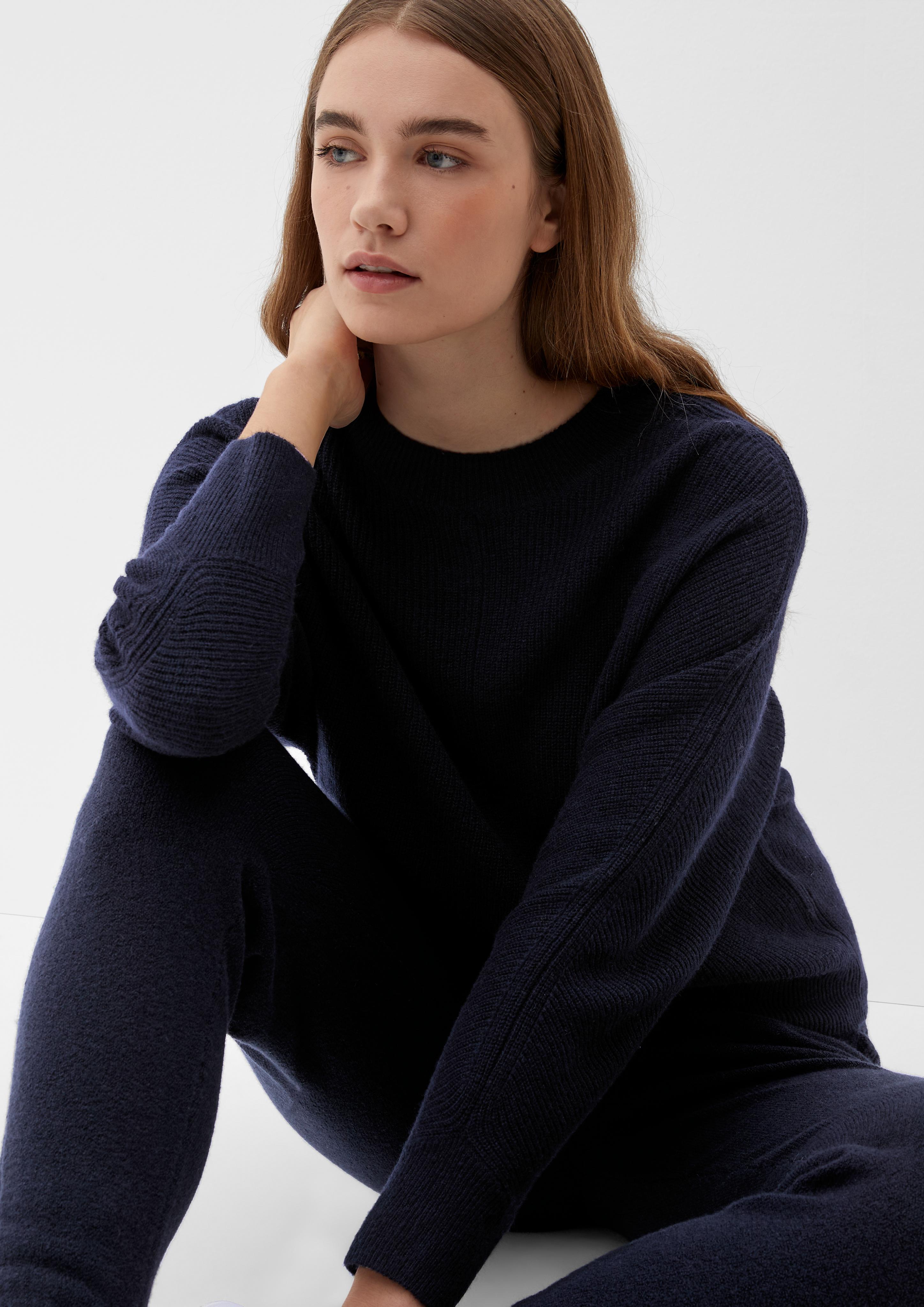 Strickpullover mit Fledermausärmeln  2124199-5959