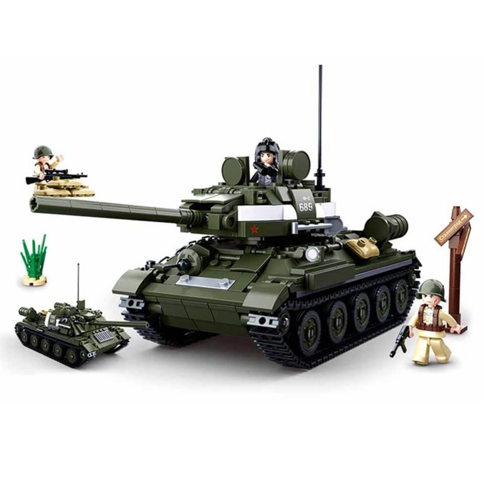 Alliierter Panzerjäger WWII Bausteine Set M38-B0689