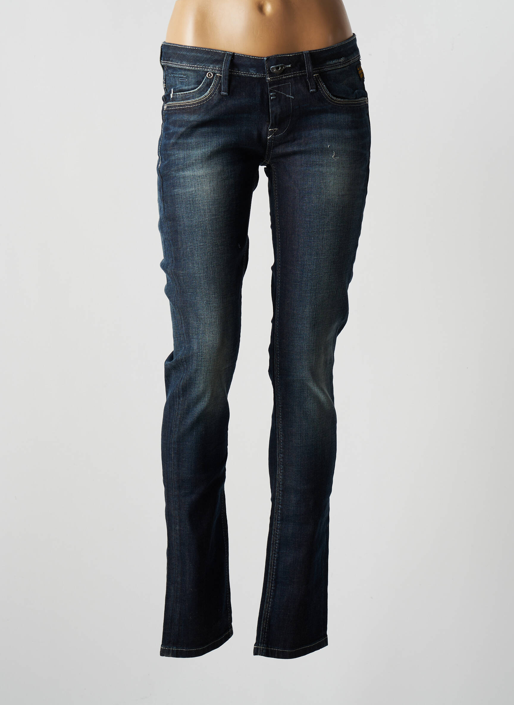 G Star Jeans Coupe Slim Femme couleur bleu