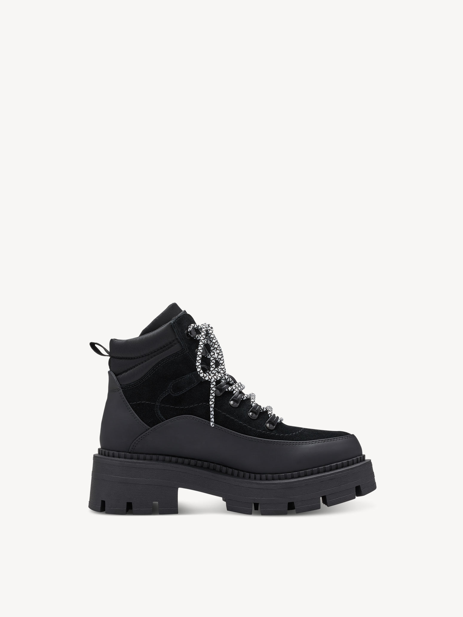 Bottine en cuir - noir doublure chaude