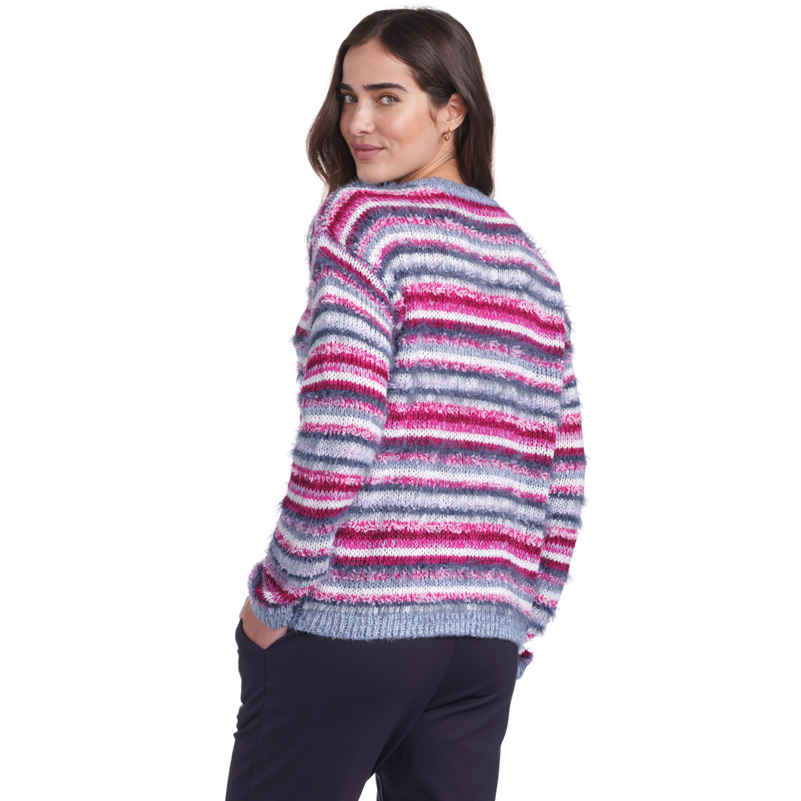Damen Strickpullover aus verschiedenem Garn