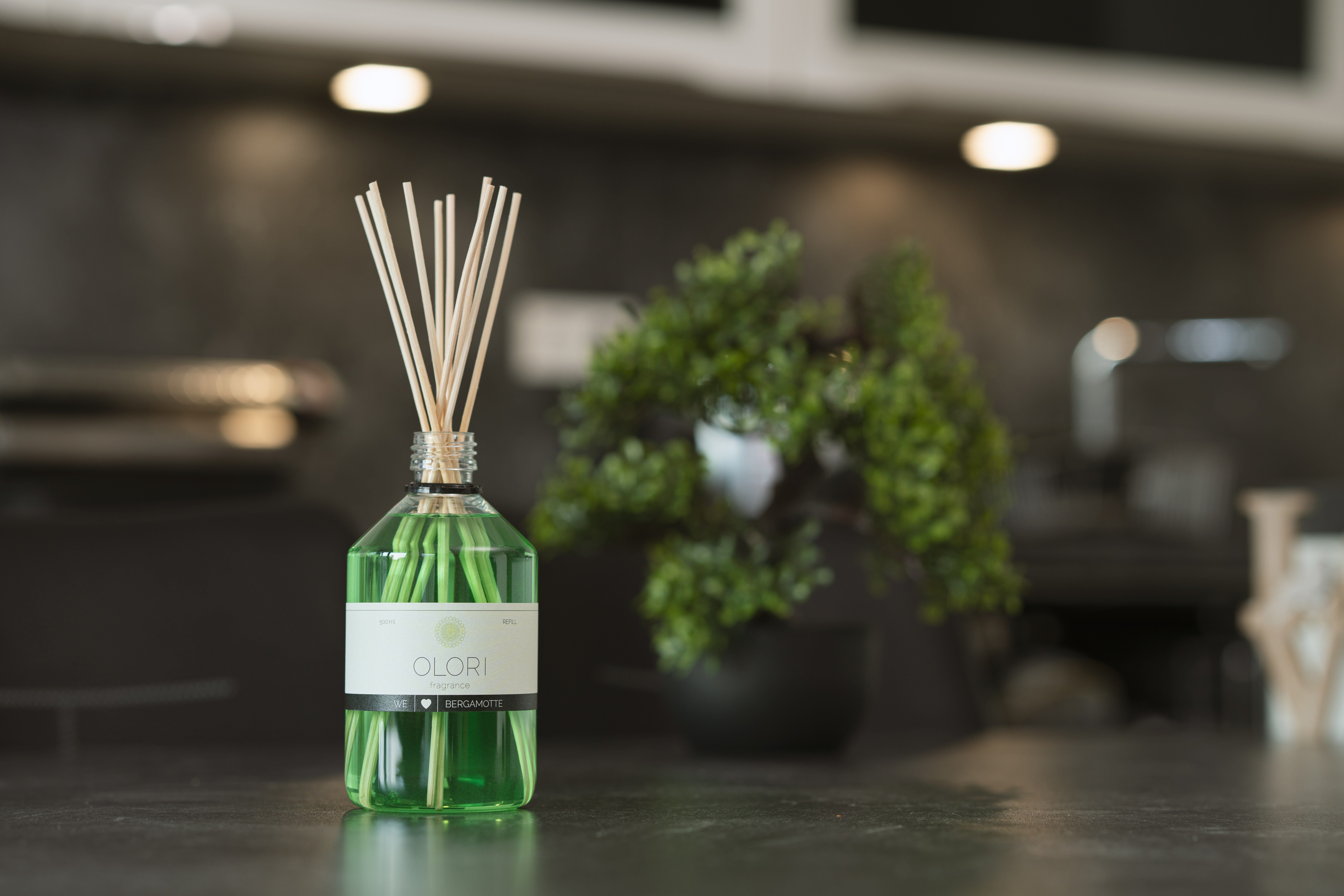 OLORI Raumduft-Nachfüllflasche Diffuser I Sandelholz I mit ätherischen Ölen I 500 ml I Refill (1-St)