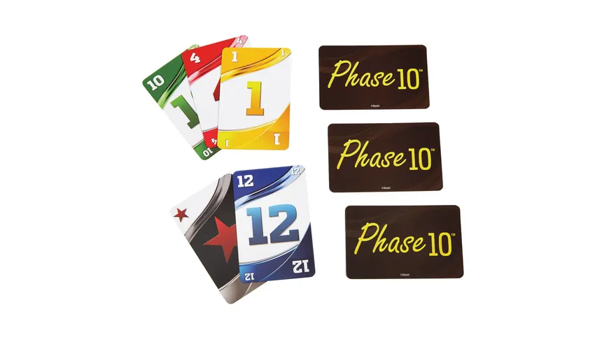 Mattel Games Phase 10,  Kartenspiel, Gesellschaftsspiel, Familienspiel, Kinderspiel