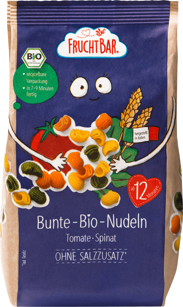 Nudeln bunt mit Gemüse, ab 12 Monaten, 300 g