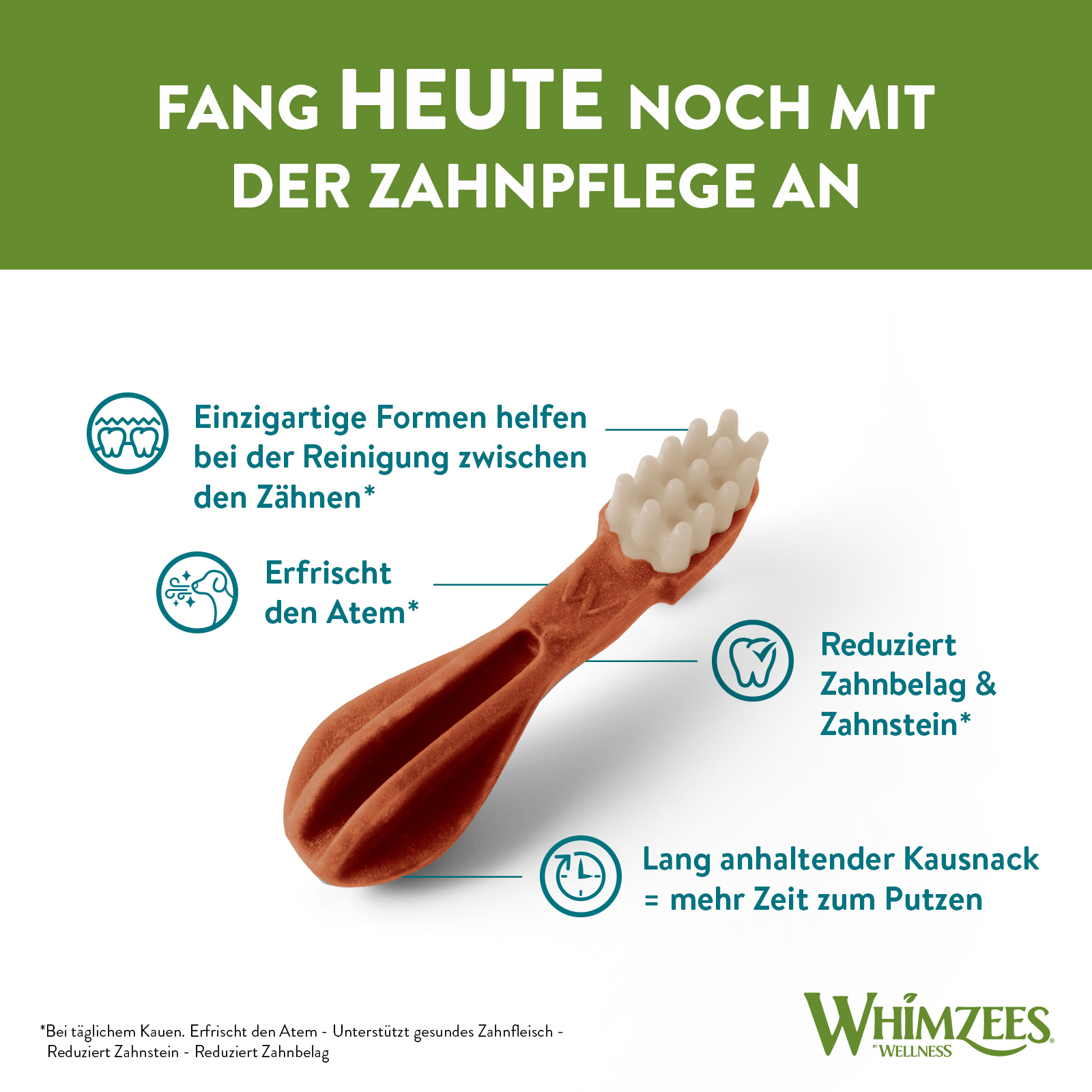 WHIMZEES Snacks WHIMZEES Zahnpflegesnacks Zahnbürste Medium, 12x